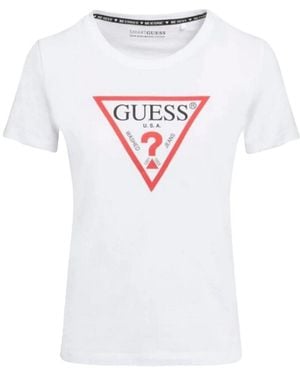 Guess T-Shirt Cn Original Hotfix - Blanc