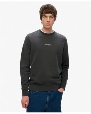 Superdry Sweat-shirt Micro Logo Crew - Noir