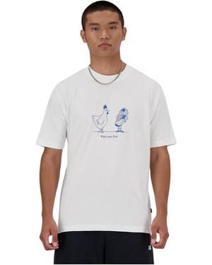 New Balance T-shirt MT41591 - Blanc