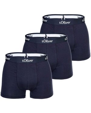 S.oliver Caleçons Caleçon Paquet de 3 - Bleu