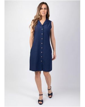 Coton Du Monde Robe Celine - Bleu