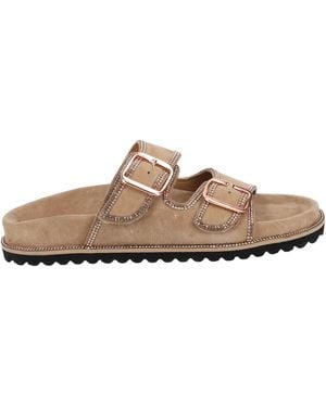 Scapa Sabots Mules - Marron