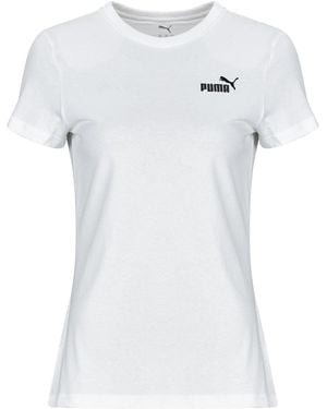 PUMA T-Shirt Ess Small No.1 Tee - Bianco
