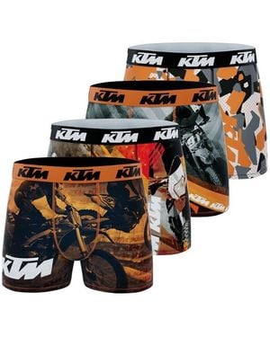 Ktm Boxers Lot de 4 boxers Imprimé - Noir