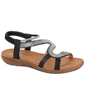 Cipriata Sandales Serpent - Noir