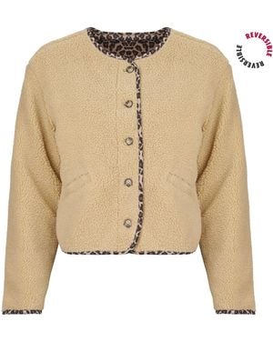 ONLY Windjack Onlbaby Teddy Reversible - Naturel