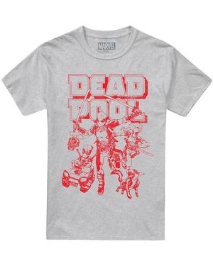 Deadpool T-Shirt Corps Attack - Gris