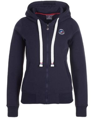 Peak Mountain Sweatshirts À Capuche Sweat Molleton Zippé À Capuche Femme Apilot - Bleu