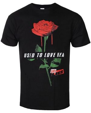 Guns N Roses T-shirt Used To Love Her - Noir