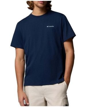 Columbia T-shirt Csc Logo Back Tee - Bleu