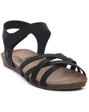 Cosmos Comfort Sandales plates BLK - Noir