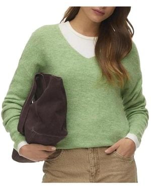 Vero Moda Pull Crew - Vert