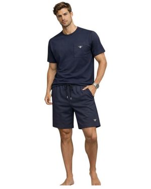 Billtornade T-shirt - Ensemble short et tee shirt Samuel - marine - Bleu