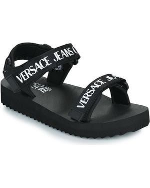 Versace Jeans Couture Sandali Con Zeppa 80Va3Sx4 - Nero