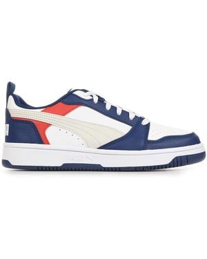 PUMA Baskets Rebound V6 Lo Jr - Bleu