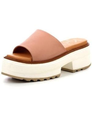 Kickers Mules Femme Hela Tongues - Rose