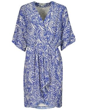 Freeman T.porter Maxikleider Roza Zebrure - Blau