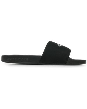 Calvin Klein Sandales Slide Monogram Wn - Noir