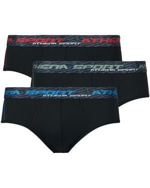 Athena Slip Traning Dry Pack De 3 - Nero