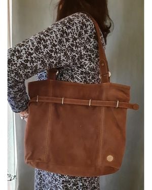 Timberland Cabas Sac cuir Timberland - Marron