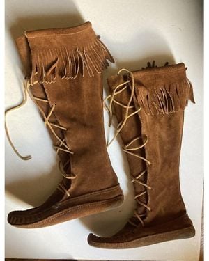 Minnetonka Bottes plates Bottes cuir 37 Valeur 120 EUR - Marron