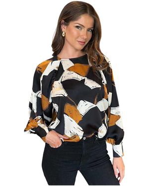AX Paris Blouses GT17278 - Bleu