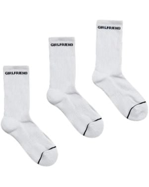 GIRLFRIEND COLLECTIVE Chaussettes Gt25996 - Blanc