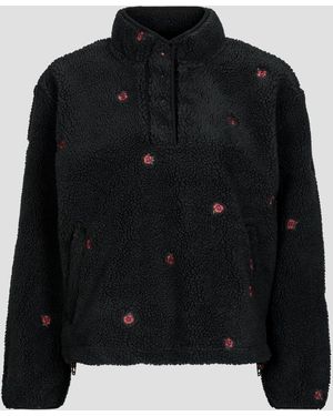 Levi's Fleece Jack Kasey Sherpa Pullover Ow - Zwart