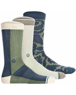 Stance Chaussettes unisexe Chaussettes Paquet de 3 All Terrain Crew - Bleu