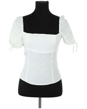 Reformation Blouses Top En Lin - Noir
