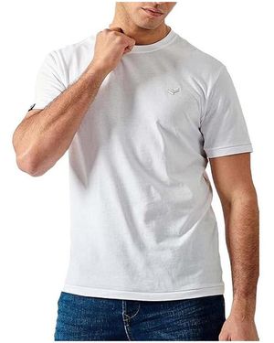 T-shirt Kaporal Manches Longues - Rayé Blanc Et Gris - Taille L - Occasion Très Bon état