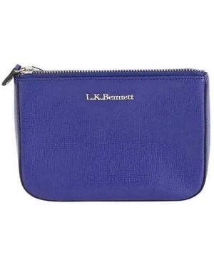 LK Bennett Pochette Pochette en cuir bleue