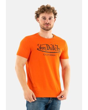 Von Dutch T-shirt trfirstone - Orange