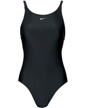 Nike Badeanzug Logo Tape - Schwarz