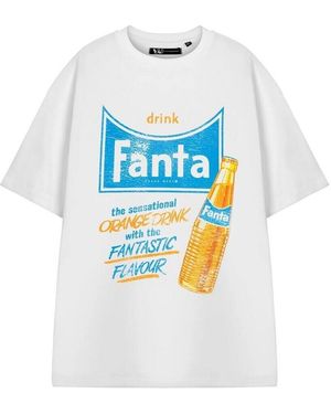 Coca Cola T-shirt Fanta Orange Drink - Bleu