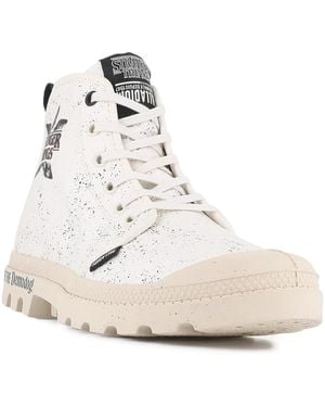 Palladium Baskets Montantes Domyślna Nazwa - Blanc