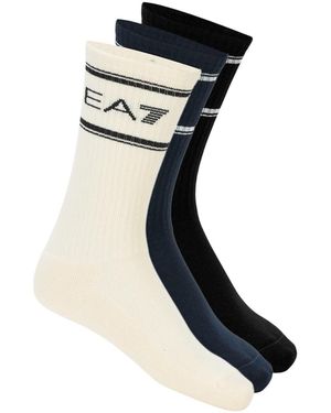 EA7 Chaussettes De Sports 7X000381-Af18572 - Noir