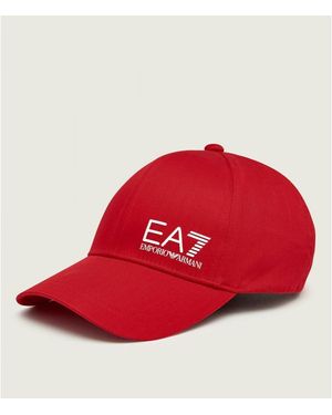 EA7 Chapeau 7X000005 AF11989-M5103 HAUTE RED/WJITE - Rouge