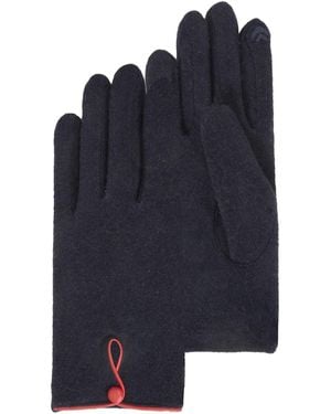 Isotoner Gants Gants tactiles en laine Marine - Bleu