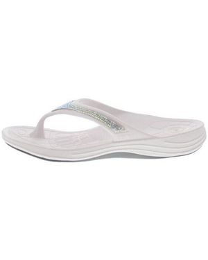 Aetrex Tongs Fiji Flips Sparkle - Blanc