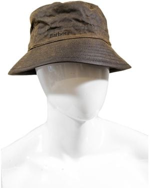 Barbour Bonnet WAX BUCKET HAT MHA0001 - Blanc