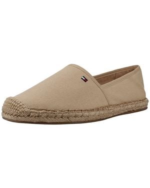 Tommy Hilfiger Espadrilles Flag Canvas - Neutre