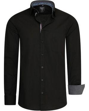 Rusty Neal Chemise Overhemd Regular Fit - Noir