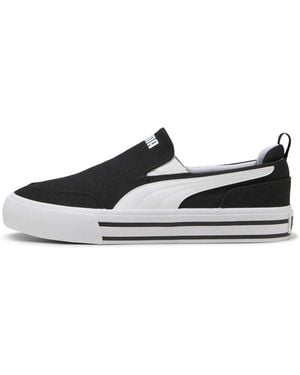 PUMA Baskets Basses Court Classic Vulc Slipon - Noir