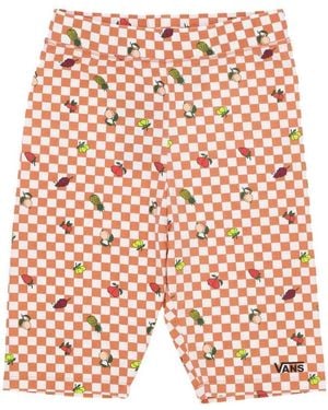 Vans Short Ciclistaflying V Print Legging Sun Bakmarshmallow - Rouge
