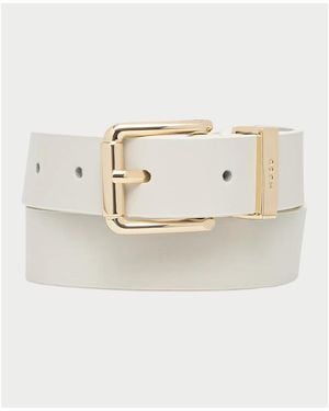 HUGO Ceinture Ceinture En Cuir Pour Homme - Blanc