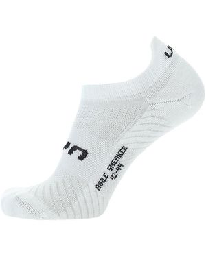 Uyn Chaussettes De Sports Chaussettes Agile Sneaker 2 Paires 76% Polyester - Blanc