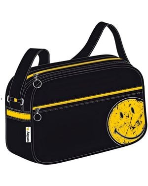 Alpha Sac Bandouliere Sac reporter Smiley - Bleu