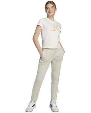 adidas Jogging Pantalon 3 Stripes Animal molleton doux - Métallisé