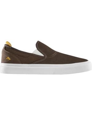Emerica Chaussures de Skate WINO G6 SLIP-ON BROWN TAN - Marron